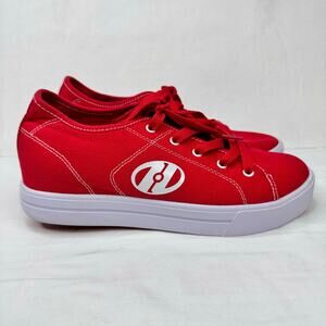 Heelys Red Pro 20 Canvas Lace Up Wheeled Roller Skate Shoes HES10456 Mens Size 8